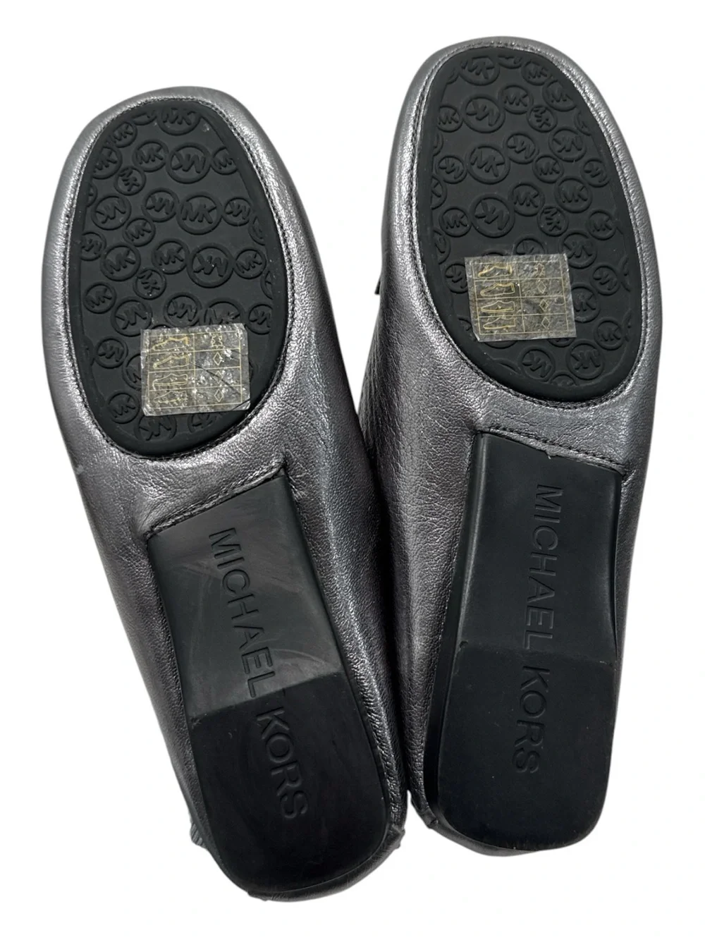 MICHAEL Michael Kors Women's Hamilton Loafer Size 7 silver leather